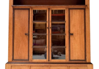 Art Deco Modernist Four-Door Bookcase, 1920s